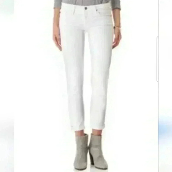 WOMEN'S ADRIANO GOLDSCHMIED AG JEANS ☆ WHITE ☆ STILT ROLL-UP  CIGARETTE - Picture 3 of 11